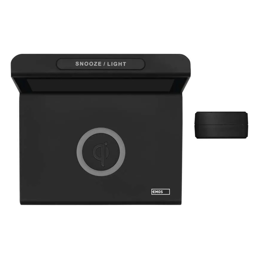 Meteostanice s bezdrátovým nabíjením 5V 2xAA + 2xAAA černá