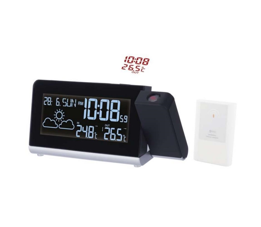Meteostanice s LCD displejem 1x CR2032 + 2×AA