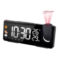 Meteostanice s LCD displejem, budíkem a projektorem 5V/2xAA + 3xAA