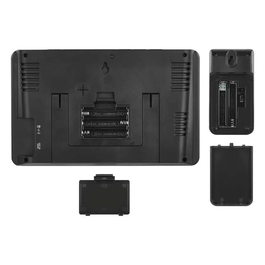 Meteostanice s LCD displejem GoSmart 230V/3xAAA + 2×AAA Wi-Fi Tuya černá
