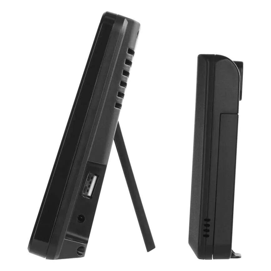 Meteostanice s LCD displejem GoSmart 5/230V Wi-Fi Tuya černá