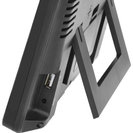 Meteostanice s LCD displejem GoSmart 5/230V Wi-Fi Tuya černá