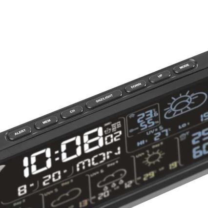 Meteostanice s LCD displejem GoSmart 5/230V Wi-Fi Tuya černá