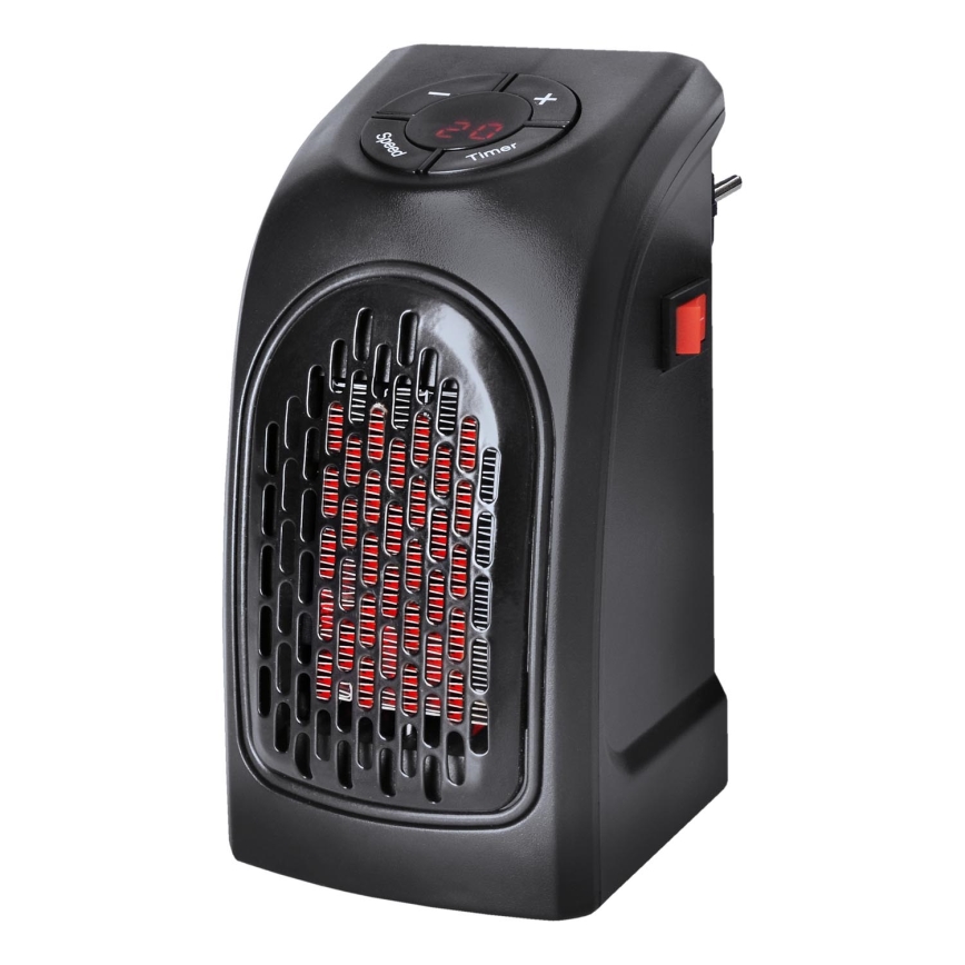Mini ventilátor s keramickým topným tělesem do zásuvky 350W/230V