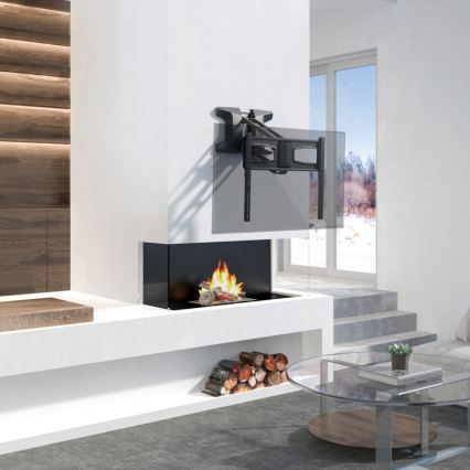 MK FLORIA MKF-21DM647 - Nástěnný držák na TV s kloubem 70 černá + dálkové ovládání