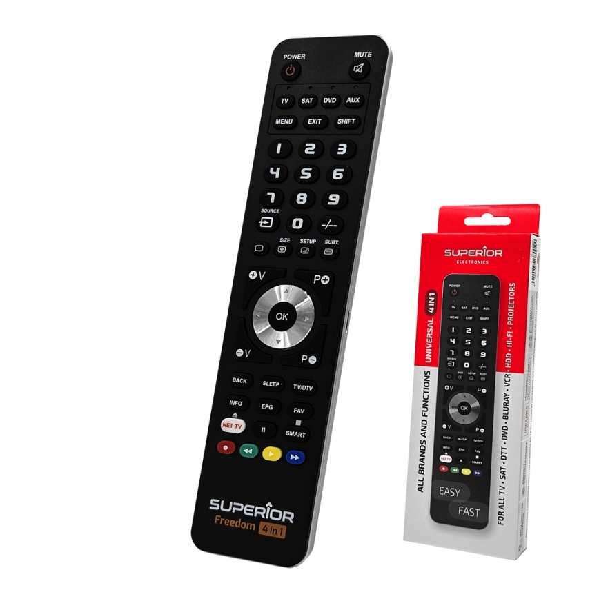 MK FLORIA Superior FREEDOM 4v1 USB - Dálkový ovladač 4v1 USB 2xAAA