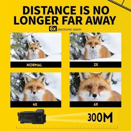Monokulární dalekohled s nočním viděním 6x25 2000 mAh
