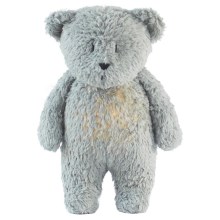 Moonie - Dětská noční lampička medvídek mineral organic grey