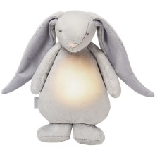 Moonie - Dětská noční lampička zajíček silver