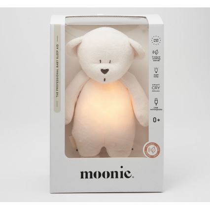 Moonie - Usínáček s melodií a světlem medvídek 2.0 cream