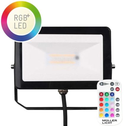 Müller-Licht - LED RGBW Stmívatelný venkovní reflektor LED/10W/230V IP65 + dálkové ovládání