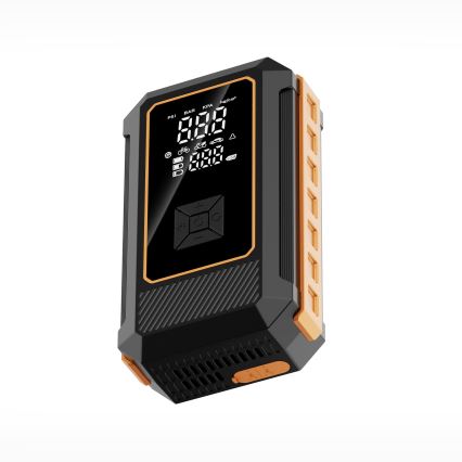 Multifunkční startovací nabíječka s kompresorem 8000 mAh