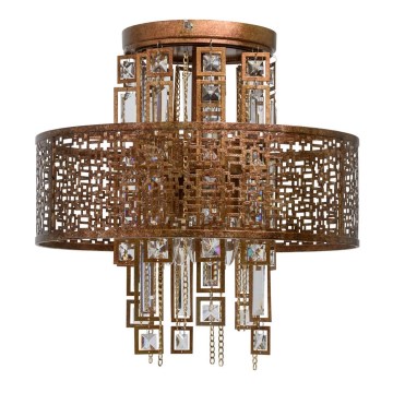 MW-LIGHT 185010205 - Křišťálový přisazený lustr MOROCCO 5xE14/40W/230V