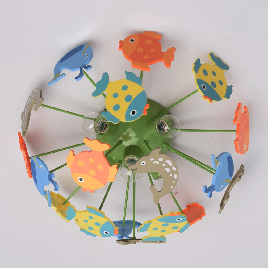 MW-LIGHT - Dětský přisazený lustr KINDER 5xE14/40W/230V
