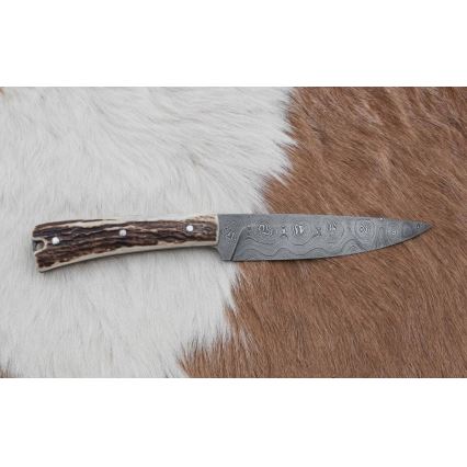 Myslivecký nůž zavazák 12 cm jelení paroh