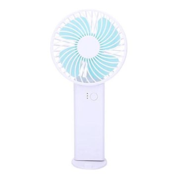 Nabíjecí kapesní ventilátor 4W/5V 1200 mAh bílá/modrá