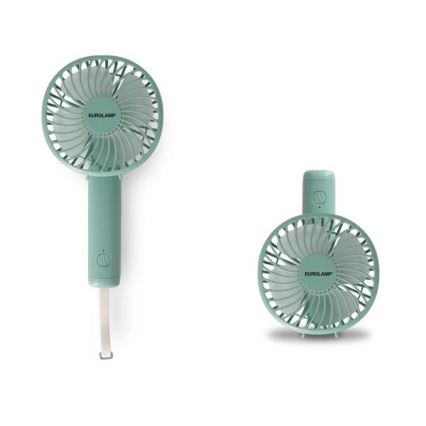 Nabíjecí kapesní ventilátor 5W/5V 1200 mAh khaki