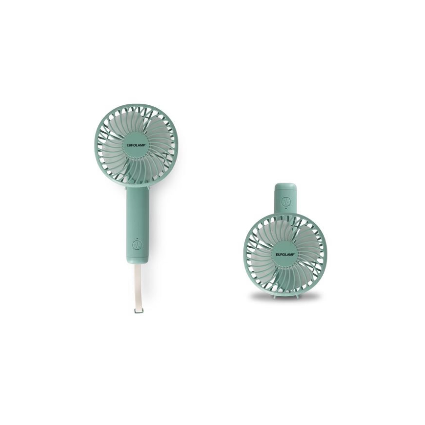 Nabíjecí kapesní ventilátor 5W/5V 1200 mAh khaki
