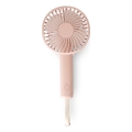 Nabíjecí kapesní ventilátor 5W/5V 1200 mAh růžová