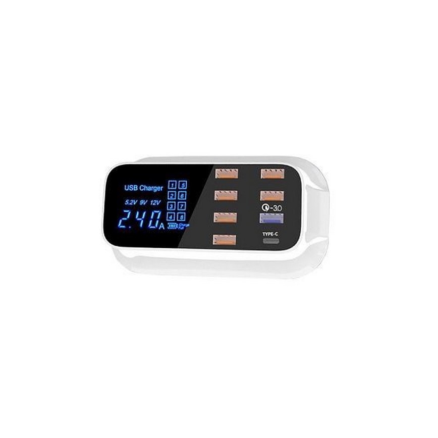 Nabíjecí stanice 8xUSB 40W/230V