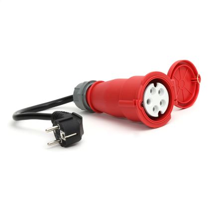 Cestovní nabíjecí stanice pro elektromobily EV/PHEV AC Type 2 16A/400V 11kW IP55 7m + adaptér 230V 3,7kW + pouzdro