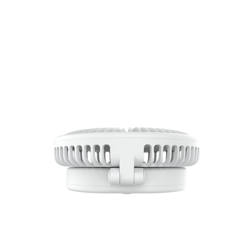 Nabíjecí stolní ventilátor 10W/5V 2400 mAh bílá