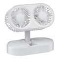 Nabíjecí stolní ventilátor 3,7V 1200 mAh bílá