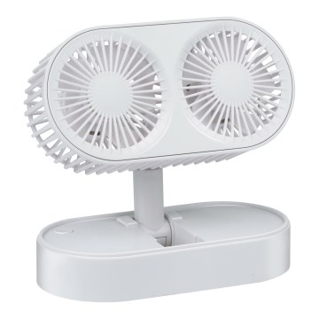 Nabíjecí stolní ventilátor 3,7V 1200 mAh bílá