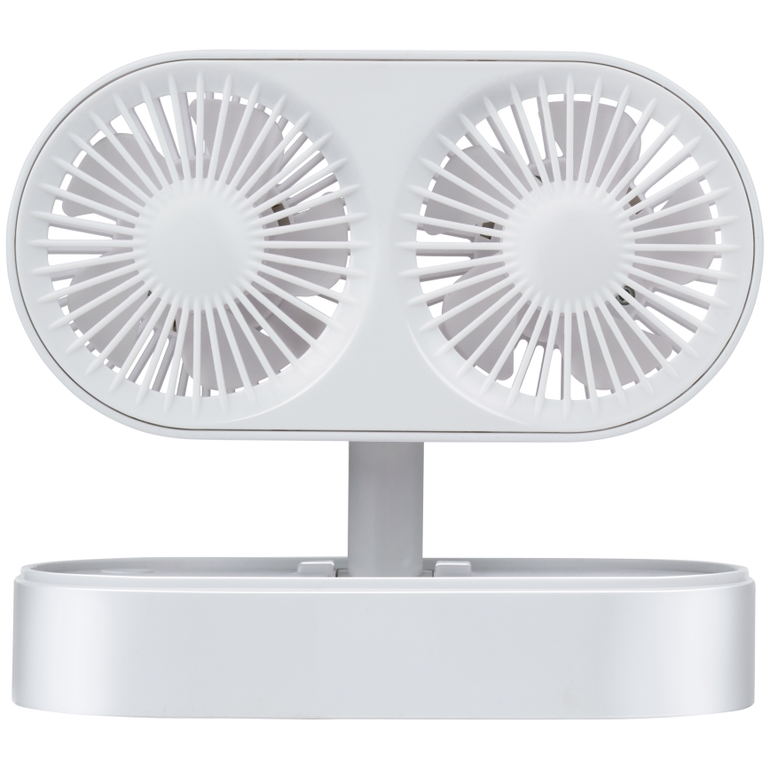 Nabíjecí stolní ventilátor 3,7V 1200 mAh bílá