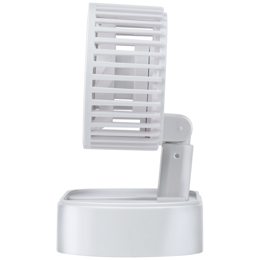 Nabíjecí stolní ventilátor 3,7V 1200 mAh bílá