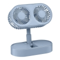Nabíjecí stolní ventilátor 3,7V 1200 mAh modrá