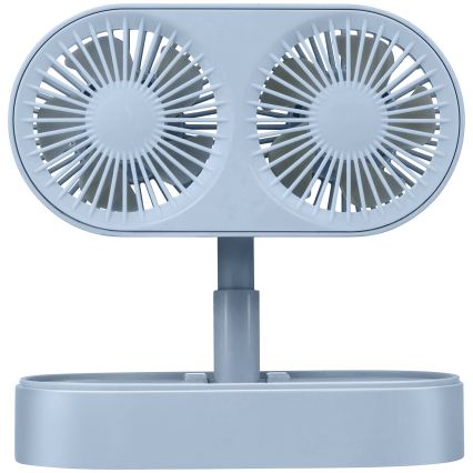 Nabíjecí stolní ventilátor 3,7V 1200 mAh modrá