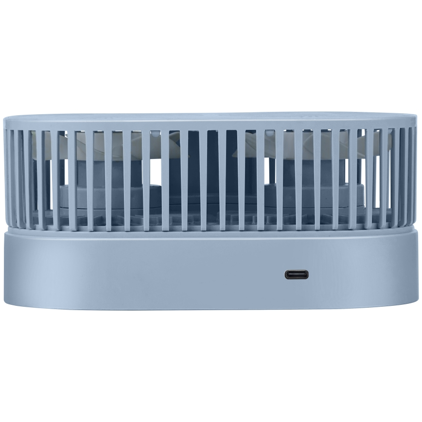 Nabíjecí stolní ventilátor 3,7V 1200 mAh modrá