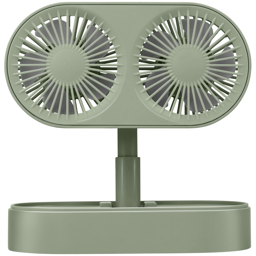 Nabíjecí stolní ventilátor 3,7V 1200 mAh zelená