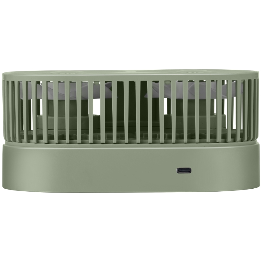 Nabíjecí stolní ventilátor 3,7V 1200 mAh zelená