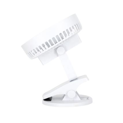 Nabíjecí stolní ventilátor s klipem VIENTO 6W/5V 2000 mAh bílá