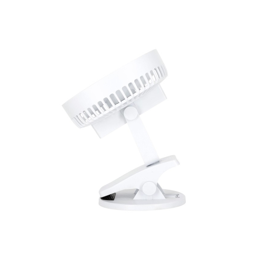 Nabíjecí stolní ventilátor s klipem VIENTO 6W/5V 2000 mAh bílá