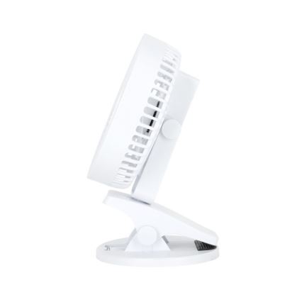 Nabíjecí stolní ventilátor s klipem VIENTO 6W/5V 2000 mAh bílá