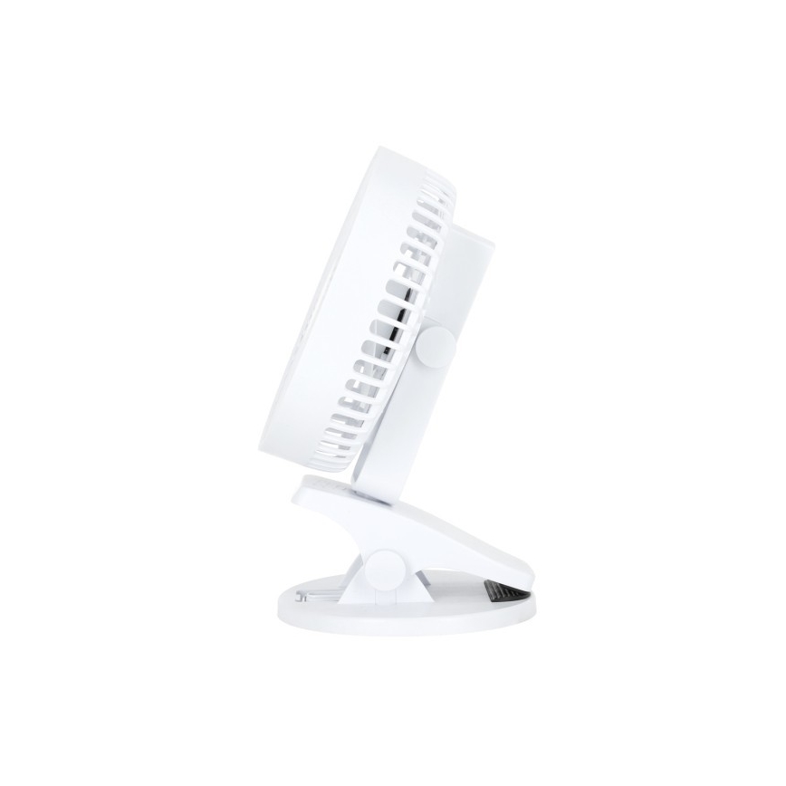 Nabíjecí stolní ventilátor s klipem VIENTO 6W/5V 2000 mAh bílá