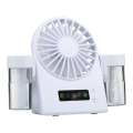 Nabíjecí stolní ventilátor s mlhovým efektem 3,7V 1200 mAh