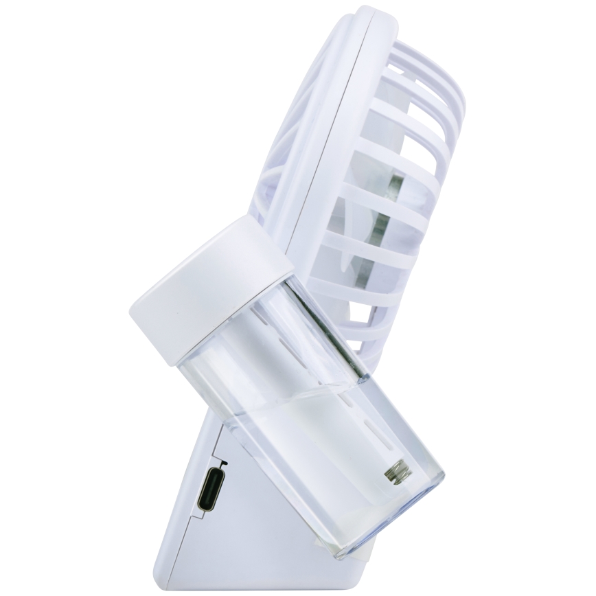 Nabíjecí stolní ventilátor s mlhovým efektem 3,7V 1200 mAh