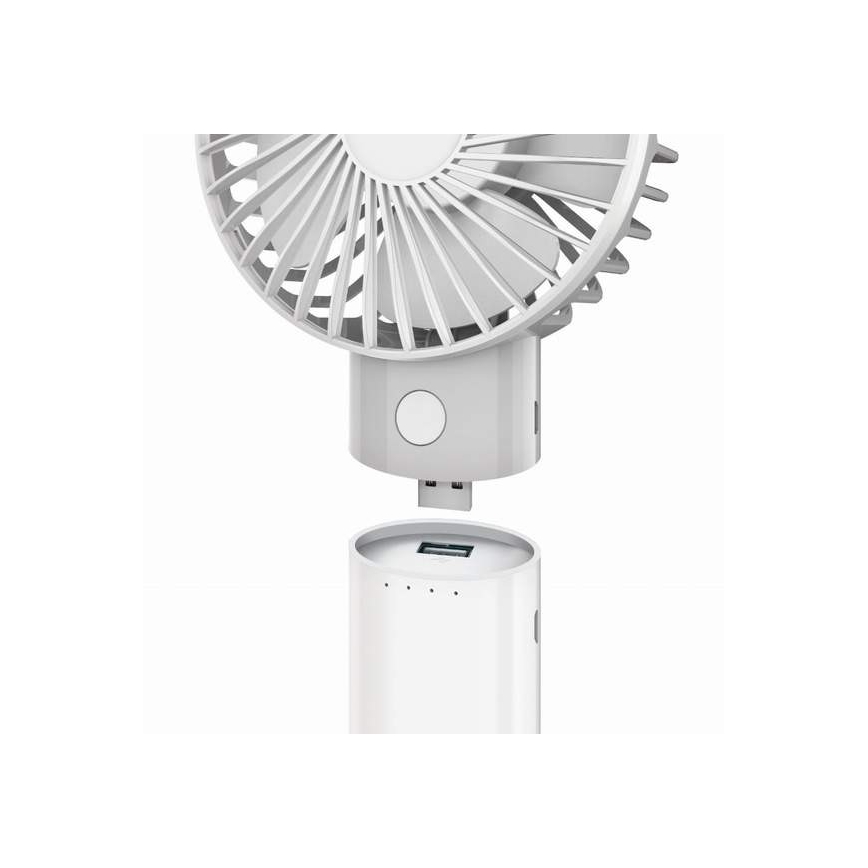 Nabíjecí ventilátor s powerbankou 4000 mAh/3,7V microUSB