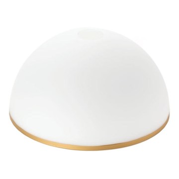 Náhradní sklo k lustru a stojací lampě OLD LAMP E27 pr. 30 cm bílá/zlatá