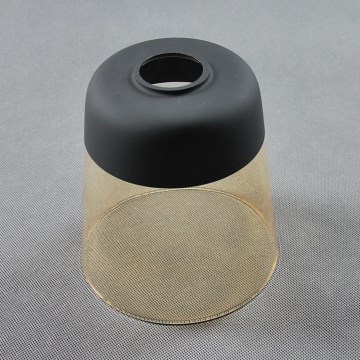 Náhradní sklo k lustru AMBER E27 pr. 15,5 cm černá/kouřová béžová