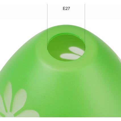 Náhradní sklo k lustru GARDEN E27 pr. 23 cm zelená