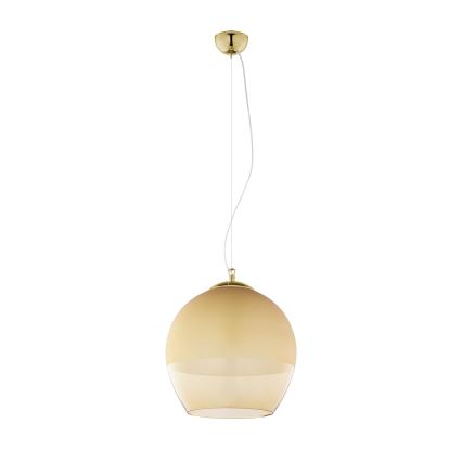 Náhradní sklo k lustru KULA E27 pr. 38 cm kouřová béžová