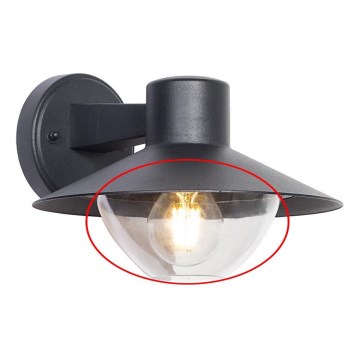 Náhradní sklo k nástěnnému svítidlu, lustru a lampě VEERLE E27 čirá