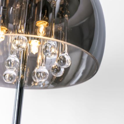 Náhradní sklo ke stolní lampě G9 pr. 28 cm kouřová šedá
