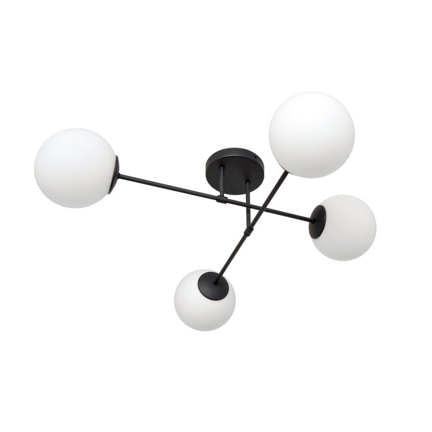 Náhradní sklo univerzální MOON E27 pr. 16 cm bílá