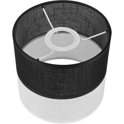 Náhradní stínidlo k lustru, nástěnnému svítidlu a stolní lampě ANDREA E27 pr. 16 cm černá/bílá